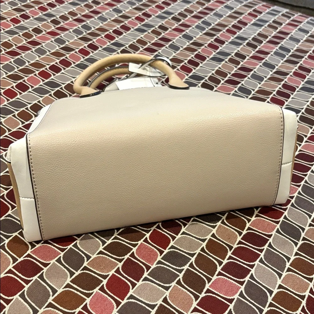 NWT Nine West Gertrude 3 Compartment Color Block Dome Satchel